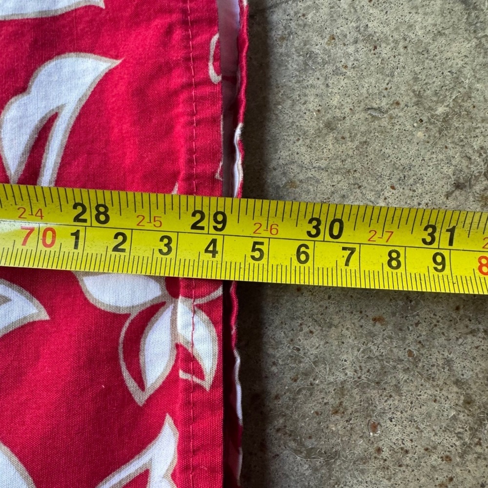 Vintage 90s Hilo Hattie Hawaiian Shirt Floral Made in Hawaii Red XL (f7) - Picture 6 of 7
